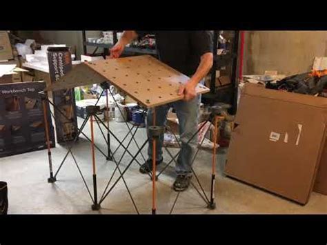 Placing the Bora Workbench Tabletop on the Bora Centipede work stand - YouTube