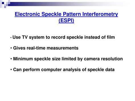 PPT - SPECKLE PHOTOGRAPHY FOR REVEALING HIDDEN STRUCTURES PowerPoint ...