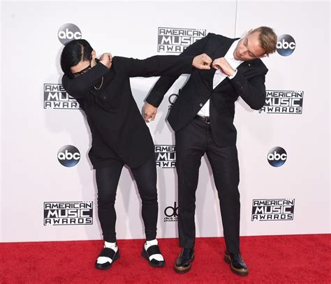 #Diplo and #Skrillex attend the 2015 American Music Awards at Microsoft Theater on November 22 ...