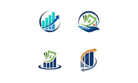 Premium Vector | Set of financial profit logo vector