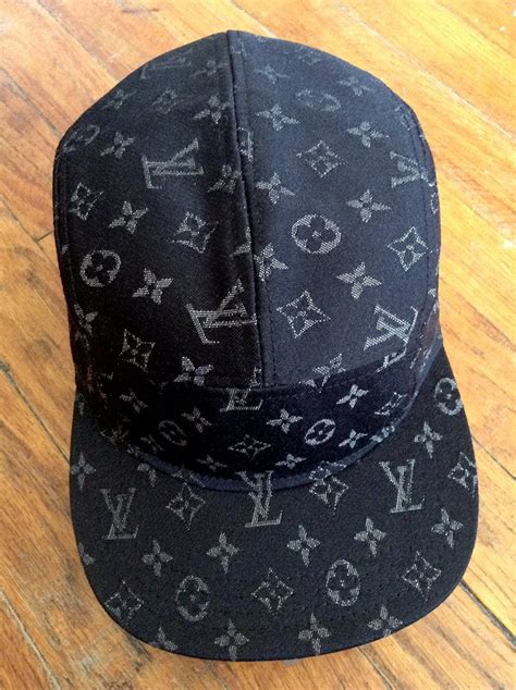 Louis Vuitton Black Denim 5 Panel Cap