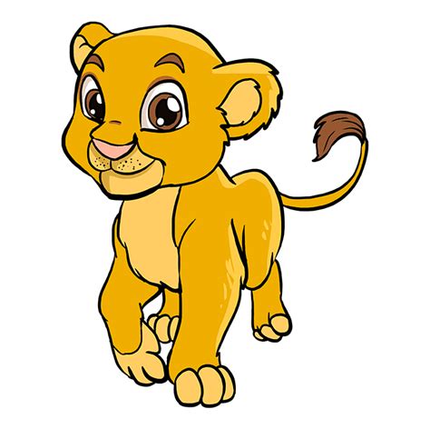 How to Draw a Baby Lion - Really Easy Drawing Tutorial Lion Drawing ...