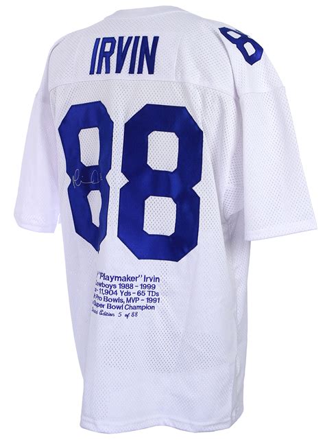 Lot Detail - 1990's Michael Irvin Dallas Cowboys Signed Embroidered ...