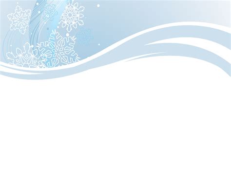 Snowflakes on Light Blue Powerpoint Templates - Abstract, Blue Backgrounds