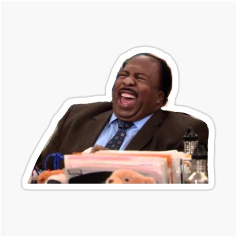 "The Office - Stanley Laughing" Sticker by janellasparkles | Redbubble