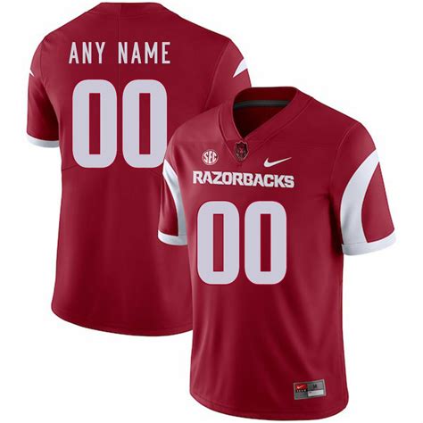 [Trending] New Custom Razorback Football Jersey NCAA Red