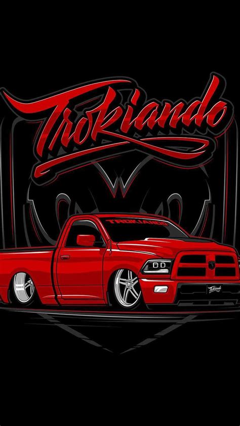 a red truck with the words tropiano on it