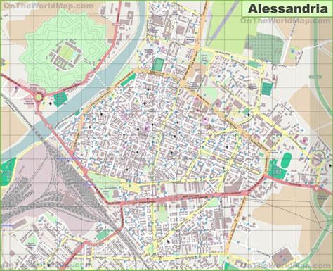 Large detailed map of Alessandria - Ontheworldmap.com