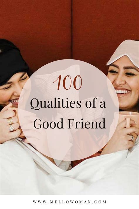 100 Qualities of a Good Friend