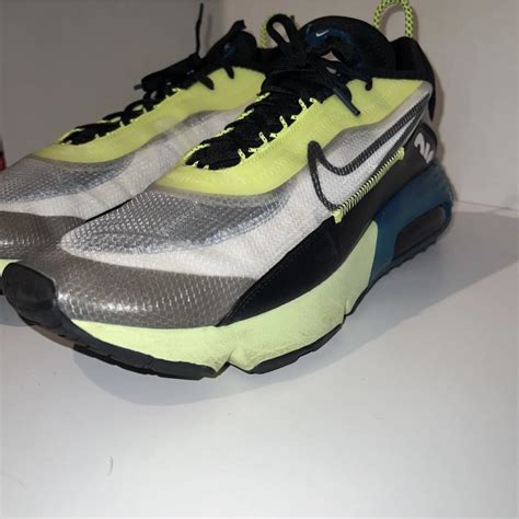 Nike Air Max 2090 White Volt Blue Men's Shoes Size... - Depop