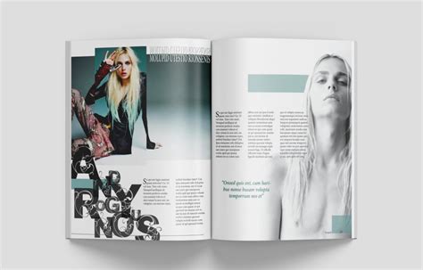 Fashion Magazine Spread Layout