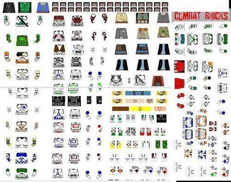 Lego Star Wars Clone Trooper Jedi Decal for Minifigure Custom Decals ...