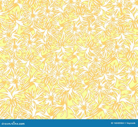 Yellow Floral Wallpaper In