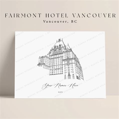 Fairmont Hotel Vancouver – Making Memories Studio