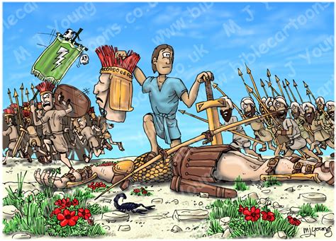 1 Samuel 17 - David and Goliath - Scene 11 - Goliath beheaded | Bible ...