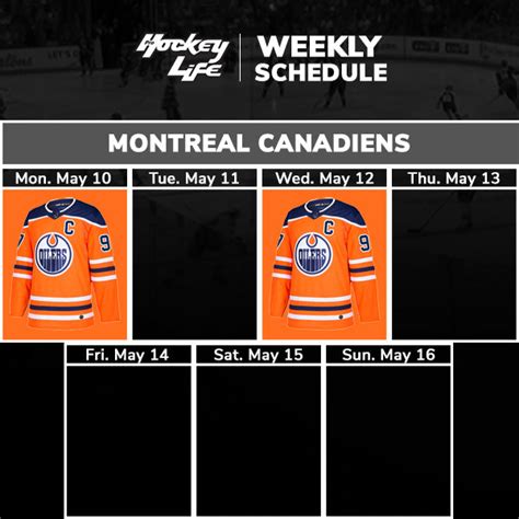 Montreal Canadiens Schedule – Pro Hockey Life