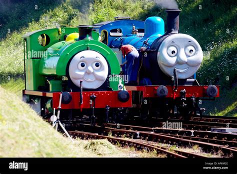 Thomas the tank engine with percy at the BlueBell Railway in West Stock ...