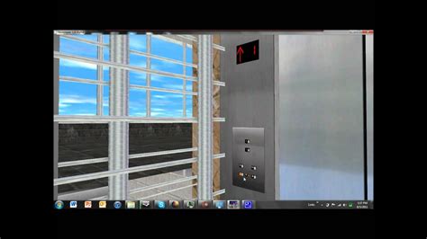 Schindler Hydro Elevator in Skyscraper Sim - YouTube