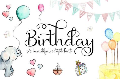 Fun happy birthday fonts you can download with a click