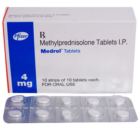 Medrol 4 mg Tablet | Uses, Side Effects, Price | Apollo Pharmacy