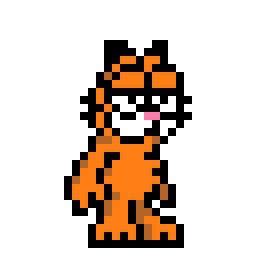 Garfield pixel art : r/garfield