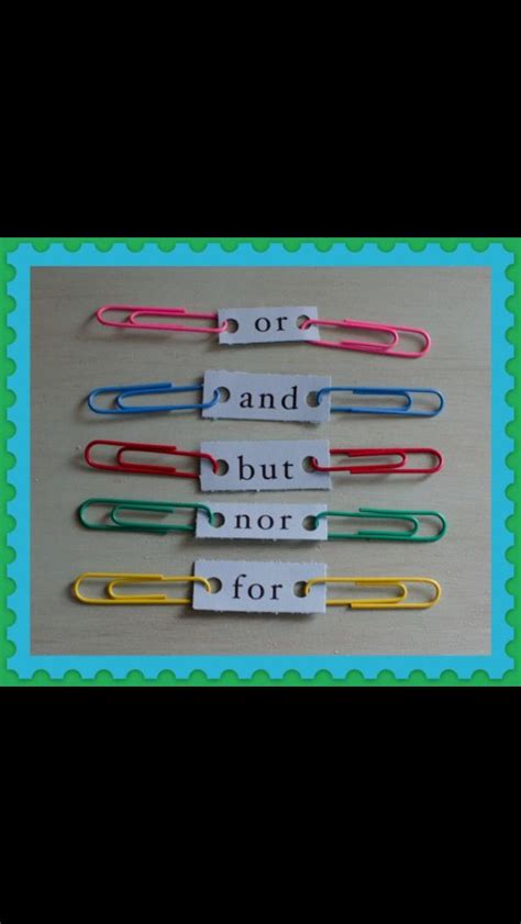 Use paper clips to join sentences with conjunctions! (With images) | Classroom writing, Teaching ...