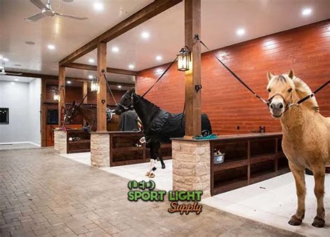 DIY Horse Barn Lighting Ideas - How to Light a Horse Stall? - Sport Light Supply