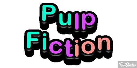Pulp Fiction Movie Animated GIF Logo Designs