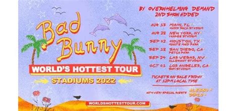 Bad Bunny Adds Six New Stadium Dates to World's Hottest Tour