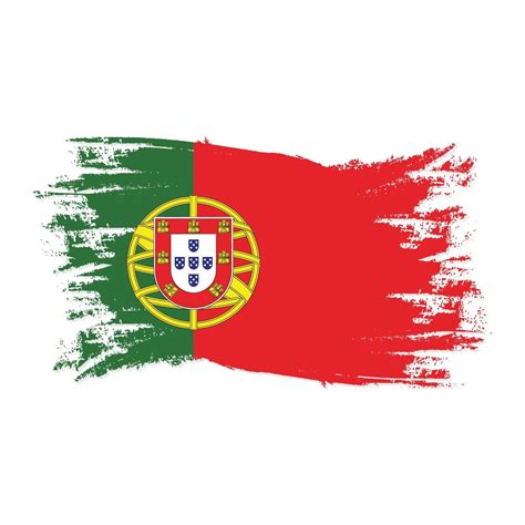 Portugal Flag With Watercolor Brush style design vector 3049822 Vector ...