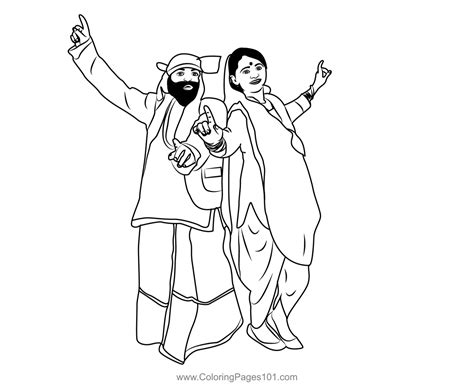 Lohri Celebration Coloring Page for Kids - Free India Printable ...