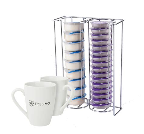 Vinsani Rotating Coffee Capsule Pod Stackable Holder Tower Rack Storage ...