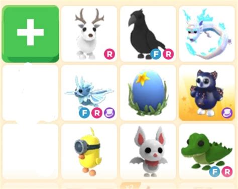 Trading adopt me pets on Toyhouse