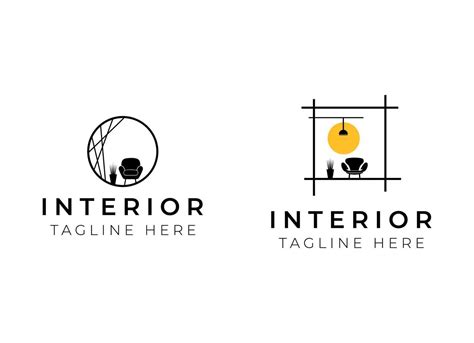 Minimalist Interior Design Logo Vector 22089609 Vector Art at Vecteezy