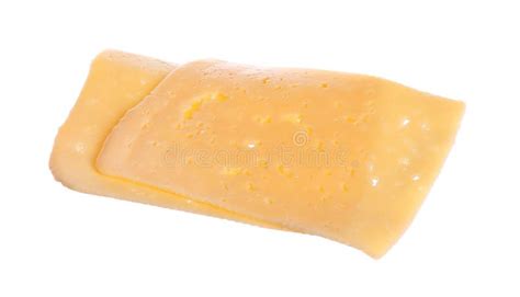 Tasty Cheese Slices Isolated on White. Sandwich Ingredient Stock Image - Image of culinary ...