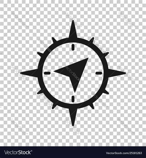 Global navigation icon in transparent style Vector Image