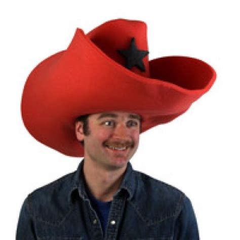 Super Size 50 Gallon Cowboy Hats - Red (28"): ClownAntics.com