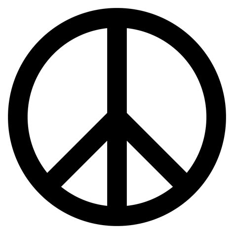 Round Peace Symbol PNG Clipart - PNG Mart