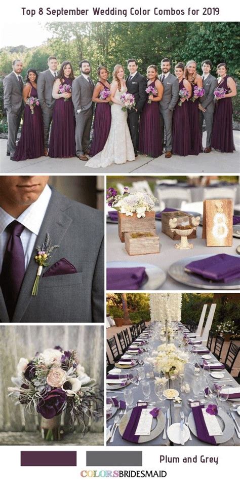 Pin by Sabrina Jermann on wedding colours and themes | September wedding colors, Plum wedding ...