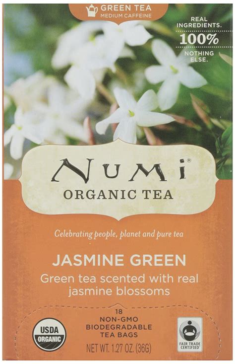 Numi Organic Tea Jasmine Green Tea, 18 ct N2 free image download