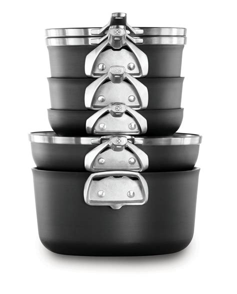 Premier™ Space-Saving Hard-Anodized Nonstick Cookware, 8-Piece Pots and Pans Set | Calphalon ...