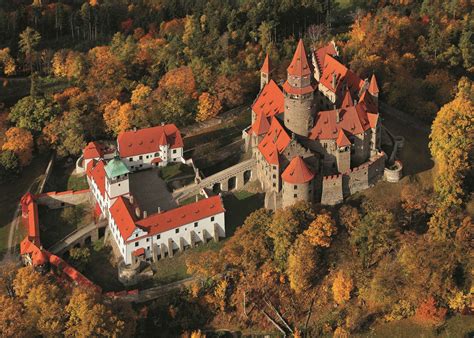 Bouzov Castle, Czech Republic. Established around 1300, converted to its current romantic style ...