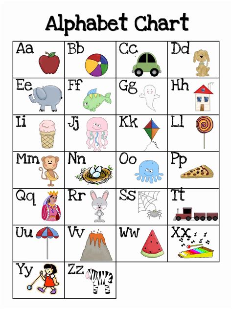 Abc Chart Printable Free - Printable Word Searches