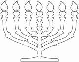 Shape Of Menorah  Free Printable Papercraft Templates sketch template