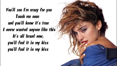 Madonna - Crazy For You Karaoke / Instrumental with lyrics on screen - YouTube