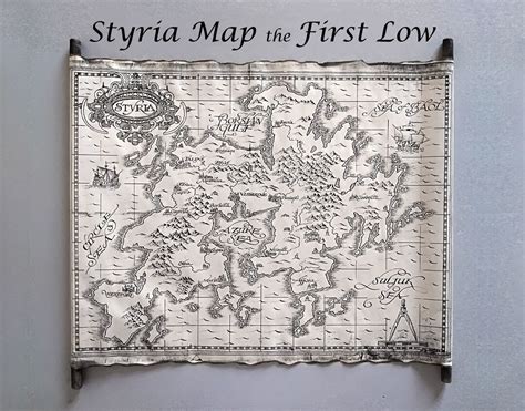 Styria Map the Circle of the World Map the First Law Map on - Etsy