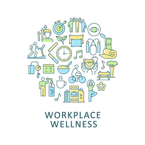 Workplace wellness abstract color concept layout with headline 2226715 Vector Art at Vecteezy