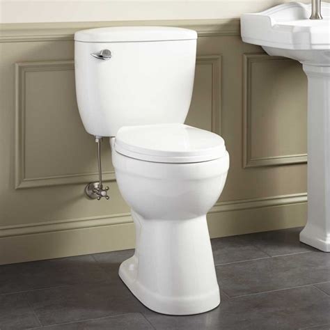 Stalnaker Siphonic Two-Piece Round Toilet - 19" Seat Height | Elongated ...