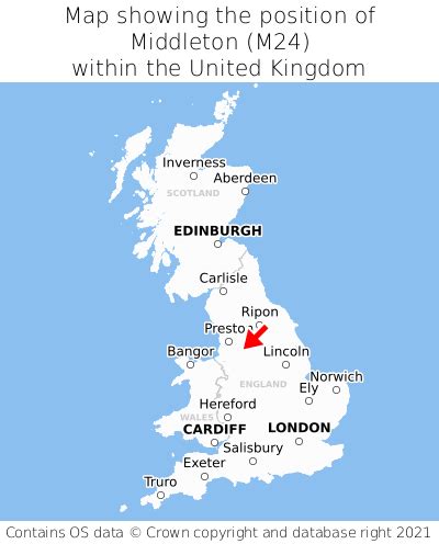 Where is Middleton? Middleton on a map