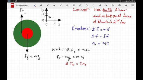 Rotational Dynamics Problem 2 --Falling Yo-Yo - YouTube